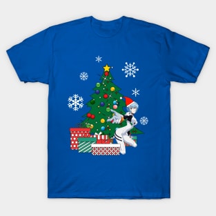 Rei Evangelion Around The Christmas Tree T-Shirt